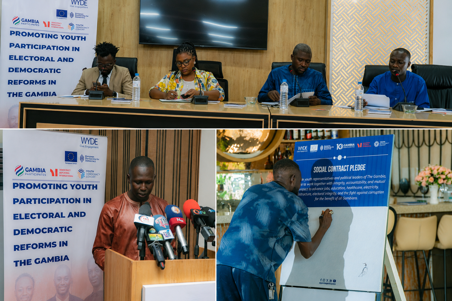 Stakeholders Sign Social Contract to Strengthen Youth Accountability and Political Engagement